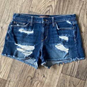 Joe’s Jean Shorts Distressed Style